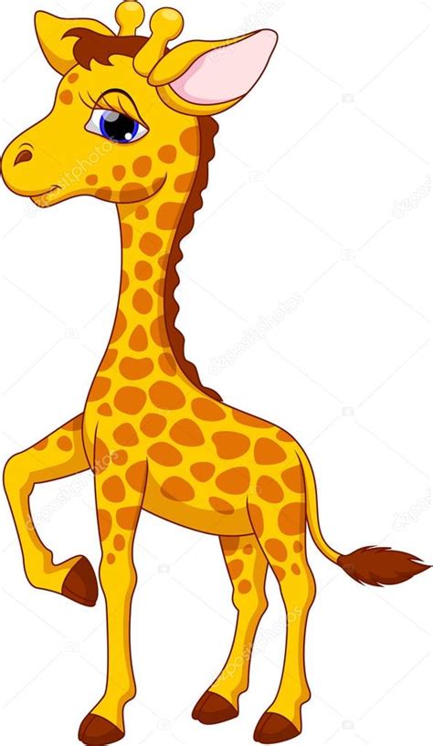 girafa bonita dos desenhos animados — Vetor de Stock ...