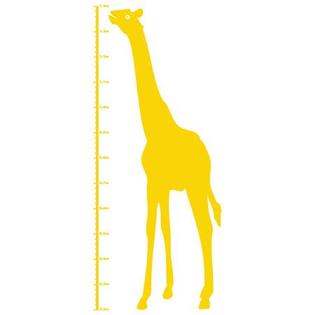 Giraffe Height Chart Wall Sticker   Spin Collective UK