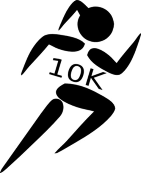 Girl Running 10k Clip Art at Clker.com   vector clip art ...