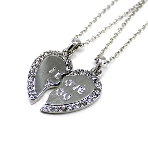 Girls BFF Necklace Donut Charm Pendant Set of Two Kids ...