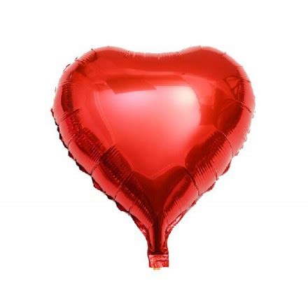 Globo de helio en forma de corazon