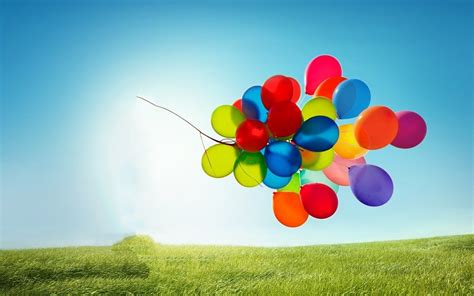 globos de colores fondos de pantalla gratis