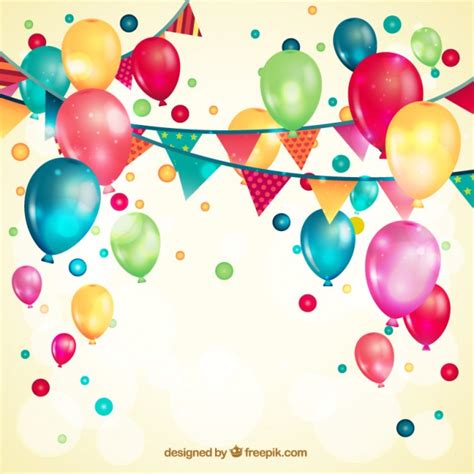 Globos vector de cumpleaños y gratis   recursos WEB & SEO