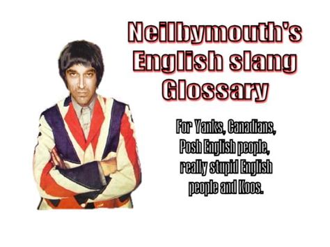 Glossary: THE ENGLISH SLANG DICTIONARY