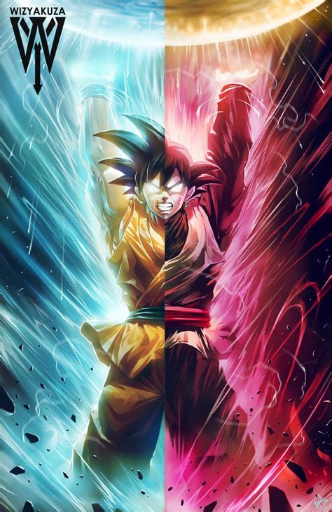 Goku/Black Split By:Wizyakuza : dbz
