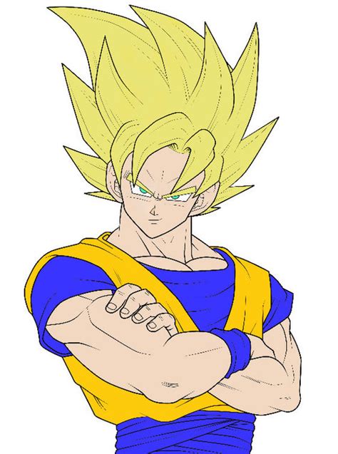 Goku, coloreado photoshop CS5 by artew 06 on DeviantArt