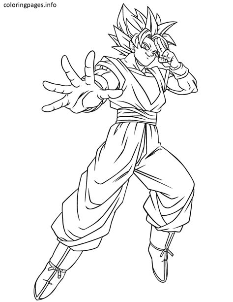 Goku Super Saiyan Para Colorear   Opticanovosti #1abe2e527d71