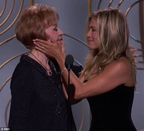 Golden Globes: Jennifer Aniston tweaks Carol Burnett s ear ...