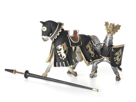 Golden Knight on Horse
