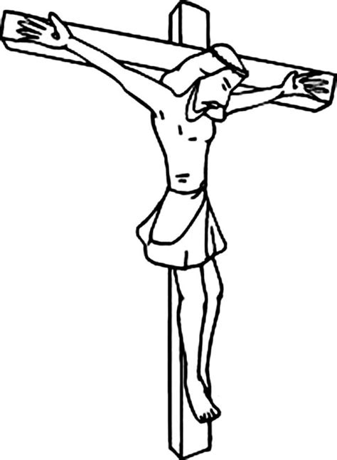 Good Friday Coloring Pages Drawing Jesus Crucifixion ...