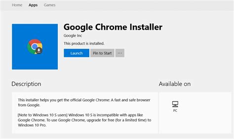 Google Chrome Install Windows 10