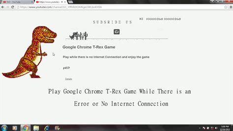 Google Chrome s Offline T Rex Game.The Hidden Game of ...