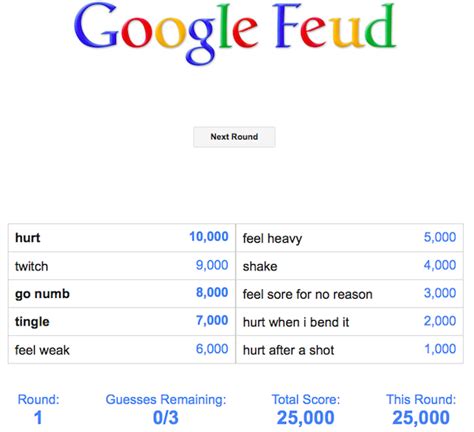 Google Feud: Guess Google s Suggestions