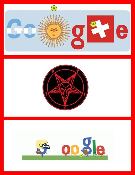 Google FIFA World Cup 2014 Satanic Doodles, page 1
