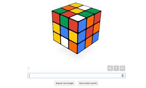 Google invita a jugar al cubo de Rubik en su web con un ...