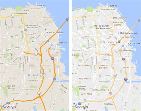 Google Maps updates map design, highlights areas of ...