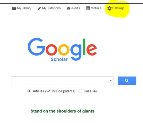Google Scholar | Change settings to find full text ...