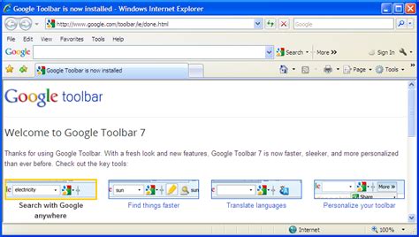 Google Toolbar for Internet Explorer « Browser Toolbar ...