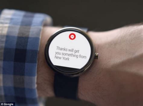 Google watch is go! Speech controlled touchscreen Android ...