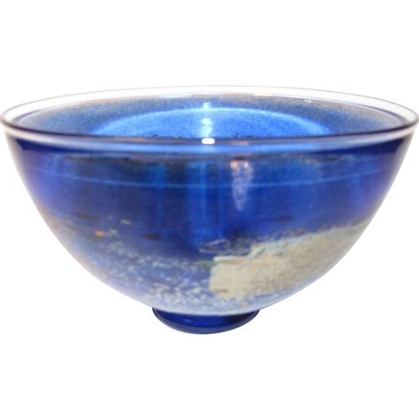 Gorgeous Blue Art Glass Bowl Kosta Boda B. Vallien from ...