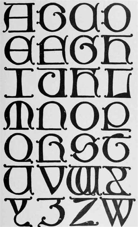 Gothic uncial alphabet | NanoPics Bilder