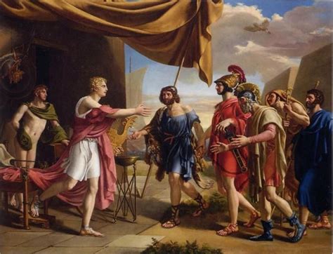 Gottlieb Schick  1776 1812  Achilles Welcoming Agamemnon’s ...