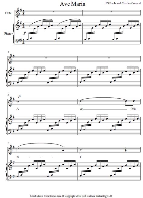 Gounod   Ave Maria sheet music for Voice   8notes.com