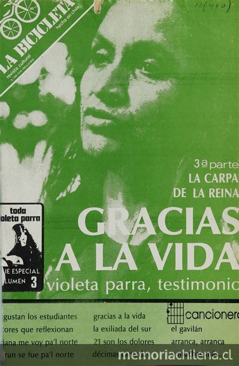 Gracias a la vida: Violeta Parra testimonio   Memoria ...