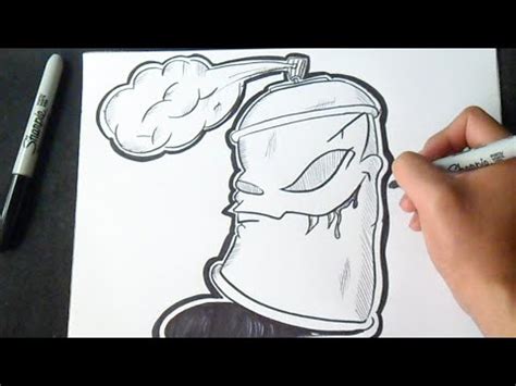 Graffiti Boceto: Cómo dibujar Bote de Spray | How to draw ...