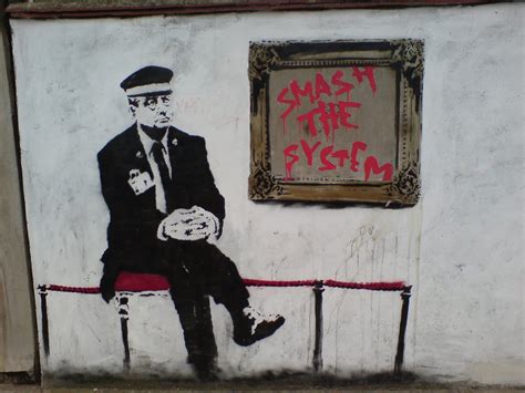 graffiti walls: Banksy Graffiti   Is It Art Or a Vandalism
