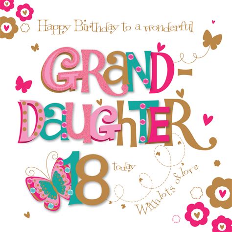 Granddaughter 18th Birthday Greeting Card | Cards | Love Kates