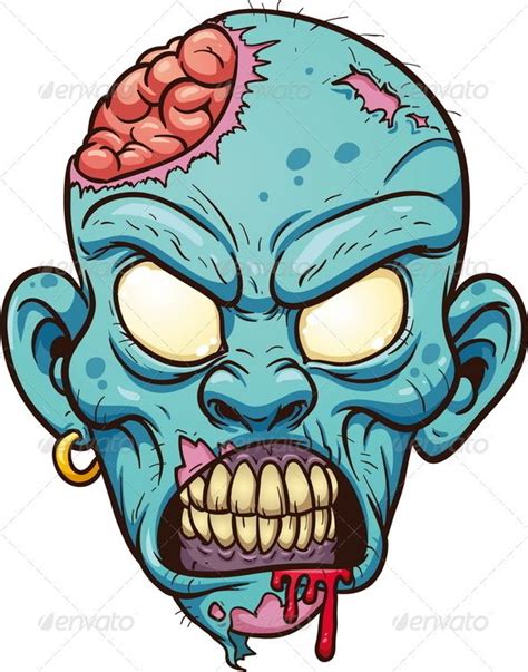 GraphicRiver Cartoon Zombie Head 4982793 | zombee ...