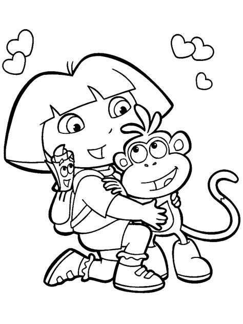 Gratuitos dibujos para colorear – Dora la exploradora ...