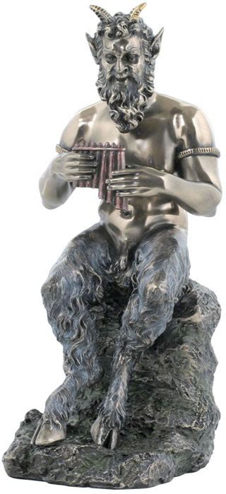 Greek God Pan Playing Pipe Statue, Greek Roman Sculptures ...