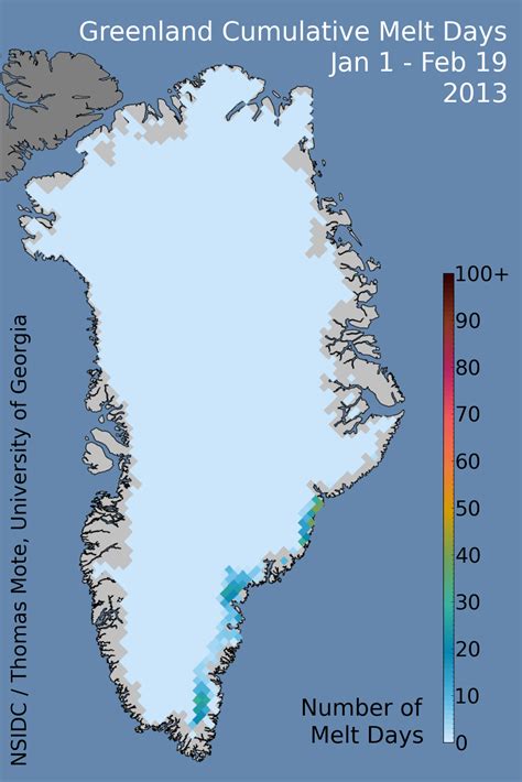 Greenland Melting detected during Winter a climate change ...