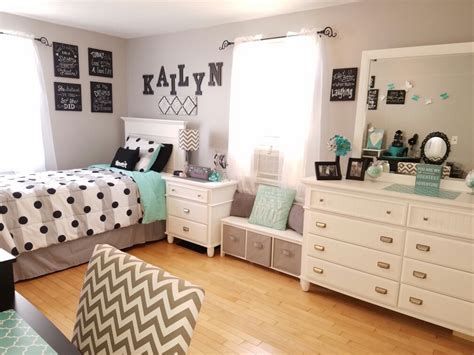Grey and teal teen bedroom ideas for girls | Kids room ...