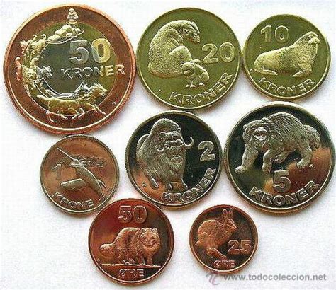 groenlandia lote de 8 monedas. serie completa.   Comprar ...