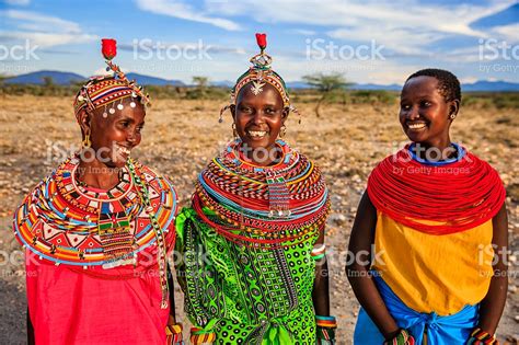 Group Of African Women From Samburu Tribe Kenya Africa ...