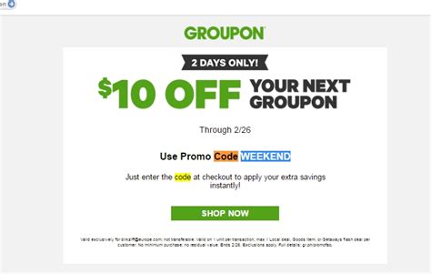 Groupon coupon code