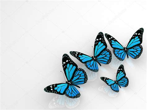 Grupo de hermosas mariposas 3d — Foto de Stock #65869289 ...