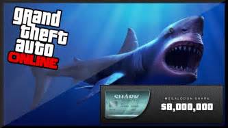 GTA 5 Online   New!  MEGALODON  Shark Card   8 MILLION ...