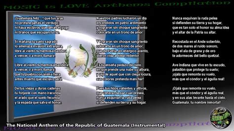 Guatemala National Anthem “Himno Nacional de Guatemala ...