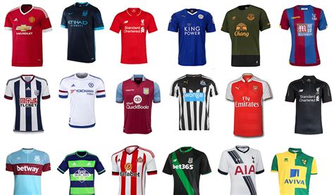 Guía de camisetas de la Premier League Inglesa