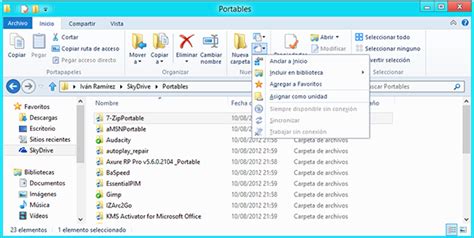 Guía de Windows 8 : Explorador de archivos y otras mejora ...