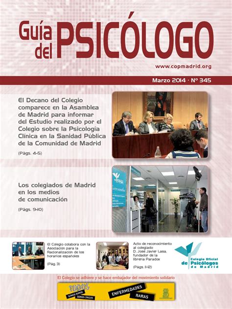 Guía del Psicólogo mes de Marzo 2013 by Colegio Oficial de ...