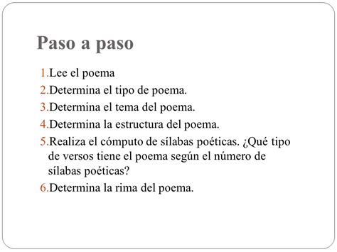 Guía para hacer un análisis de un poema   ppt video online ...