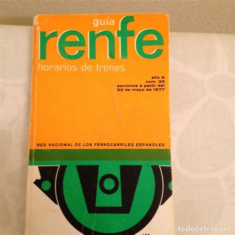 guia renfe horarios de trenes 1977   Comprar en ...