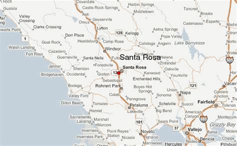 Guide Urbain de Santa Rosa, Californie