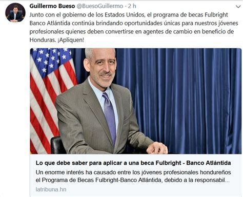 Guillermo Bueso destaca programa de becas Fulbright ...