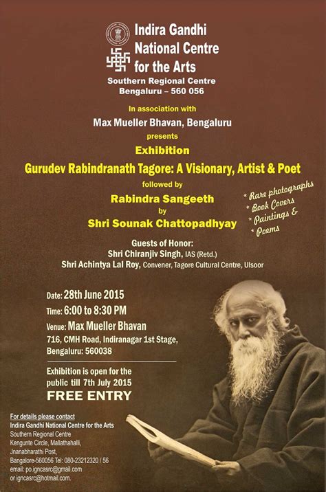 Gurudev Rabindranath Tagore – A Visionary, Artist and Poet ...